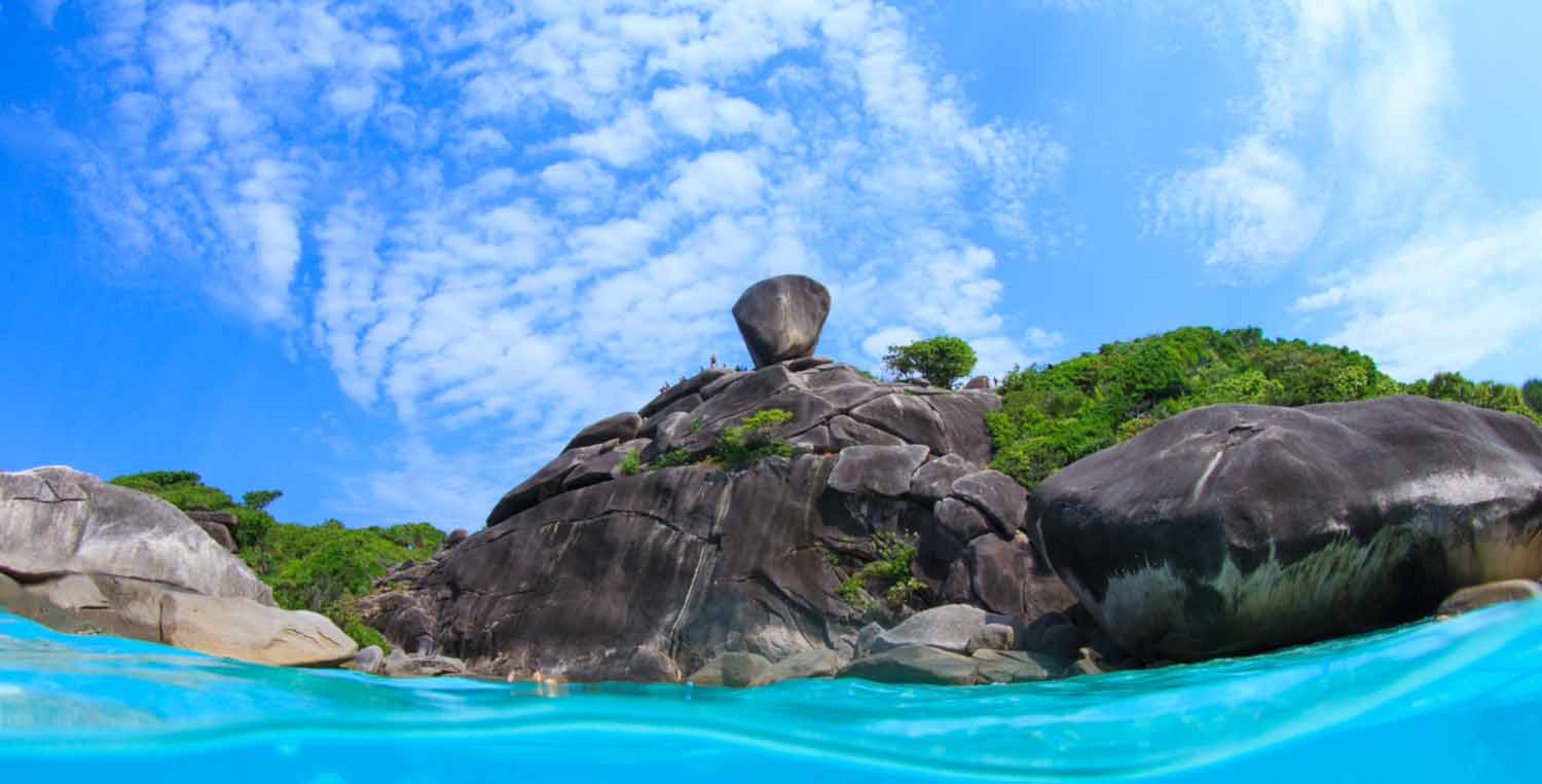 Similan Islands beach visit on a Liveaboard itinerary