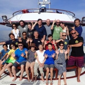 Scuba Divers on MV Hallelujah in the Similan Islands