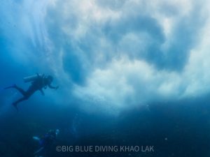 Dramatic underwater view at Koh Bon