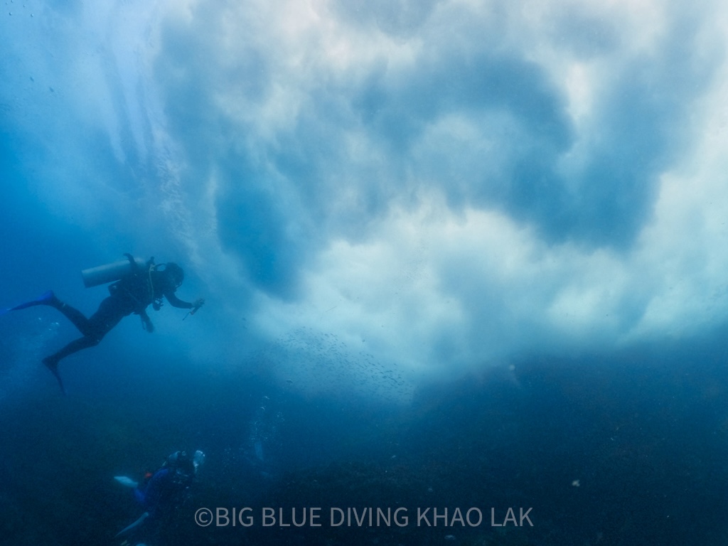 Dramatic underwater view at Koh Bon