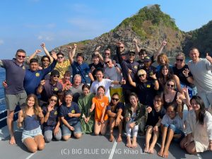 Similan liveaboard trip 017 group photo