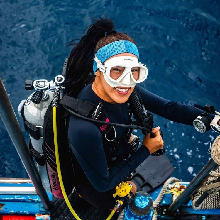 Nina aboard a Similan liveaboard