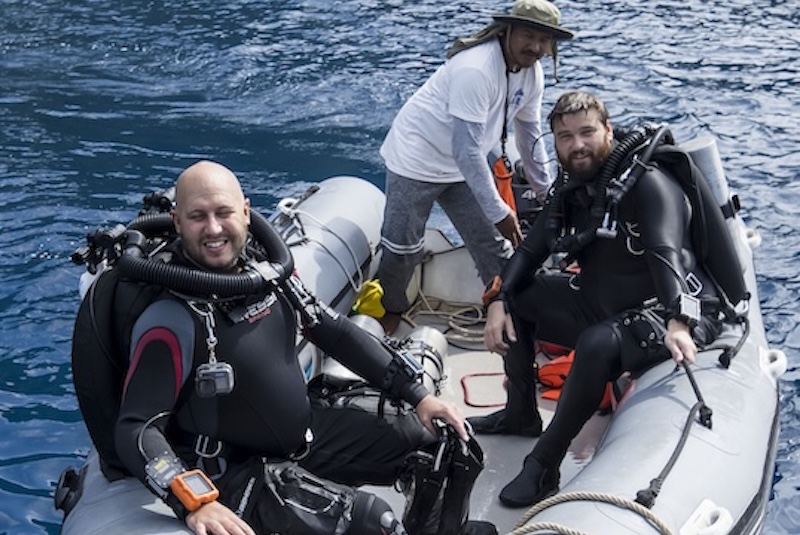 Extended range divers in the Similan Islands